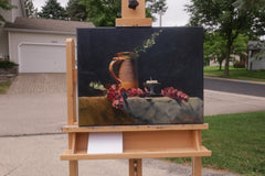 Original art for sale at UGallery.com | Enlightenment by Shuxing Fan | $1,000 | oil painting | 14' h x 18' w | thumbnail 3