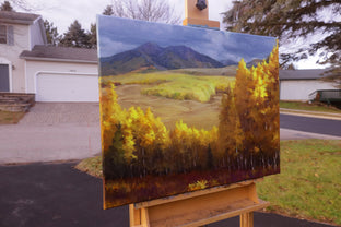 Original art for sale at UGallery.com | Fall Forest by Shuxing Fan | $1,575 | oil painting | 22' h x 28' w | photo 2