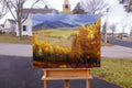 Original art for sale at UGallery.com | Fall Forest by Shuxing Fan | $1,575 | oil painting | 22' h x 28' w | thumbnail 3