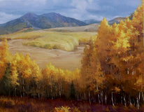 Original art for sale at UGallery.com | Fall Forest by Shuxing Fan | $1,575 | oil painting | 22' h x 28' w | thumbnail 1