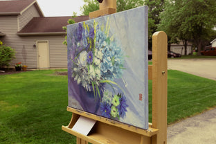 Original art for sale at UGallery.com | Flowers by Shuxing Fan | $1,100 | oil painting | 16' h x 20' w | photo 2