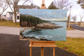 Original art for sale at UGallery.com | Lakeshores by Shuxing Fan | $2,100 | oil painting | 24' h x 36' w | thumbnail 3