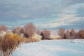 Original art for sale at UGallery.com | Park Winter Scene by Shuxing Fan | $1,350 | oil painting | 20' h x 24' w | thumbnail 4