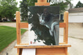 Original art for sale at UGallery.com | What's Going On by Shuxing Fan | $575 | oil painting | 14' h x 11' w | thumbnail 3