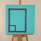 Original art for sale at UGallery.com | Boundary by Shyun Song | $2,150 | oil painting | 24' h x 24' w | thumbnail 3