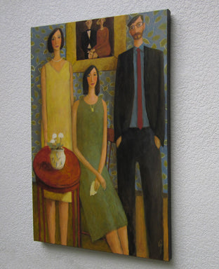 Original art for sale at UGallery.com | Siblings by Glenn Quist | $1,275 | acrylic painting | 36' h x 24' w | photo 2