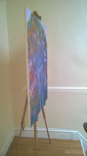 Birch Tree by Naoko Tadotsu |  Side View of Artwork 