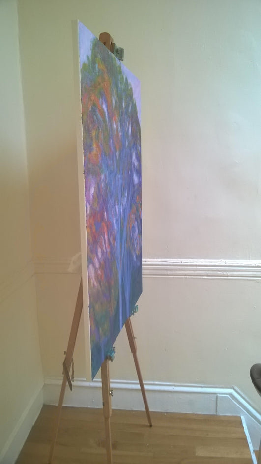 Birch Tree by Naoko Tadotsu |  Side View of Artwork 