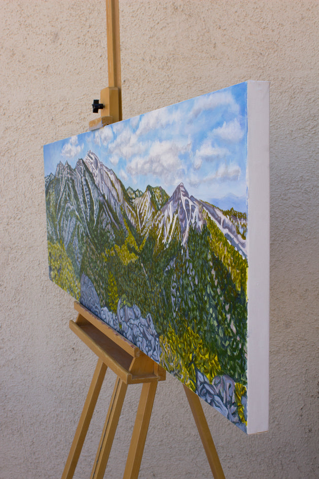 Summer in the Light, Winter in the Shade by Crystal DiPietro |  Side View of Artwork 