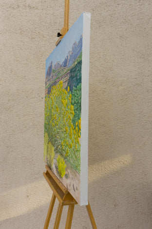 Original art for sale at UGallery.com | Zion View by Crystal DiPietro | $3,100 | oil painting | 35.5' h x 35.5' w | photo 2