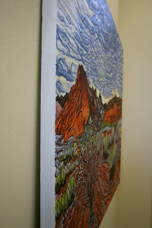 Winter Sunrise in Pinto Valley by Crystal DiPietro |  Side View of Artwork 