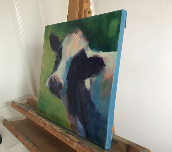 Henrietta by Claudia Verciani |  Side View of Artwork 