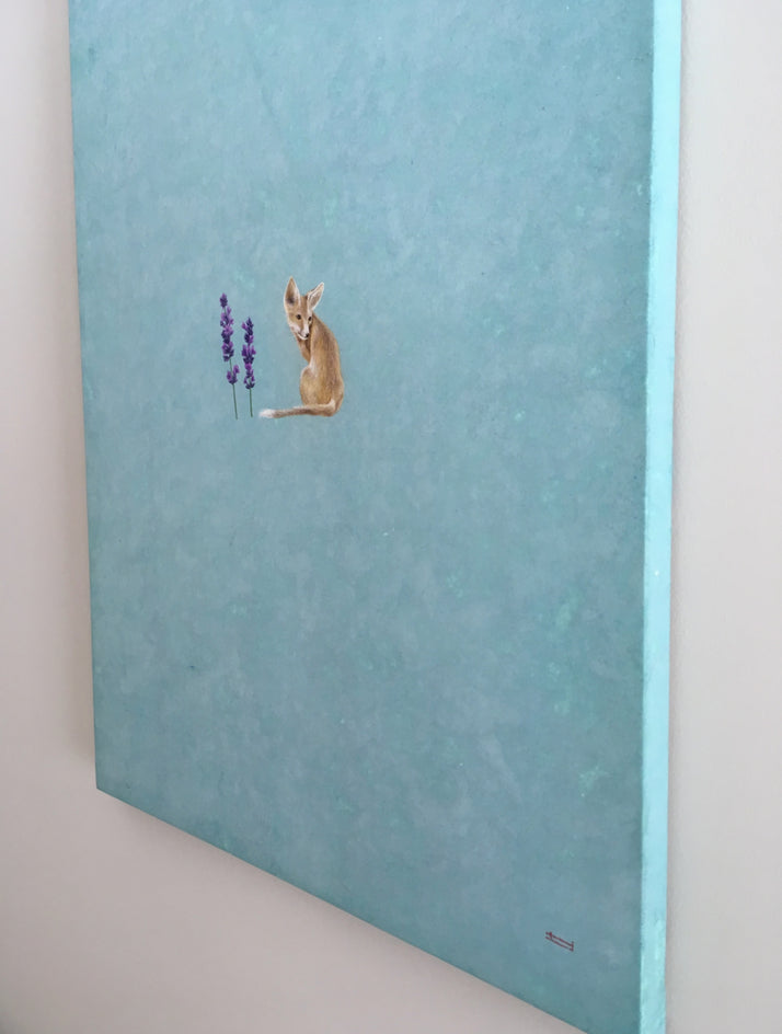 The Fox by Heejin Sutton |  Side View of Artwork 