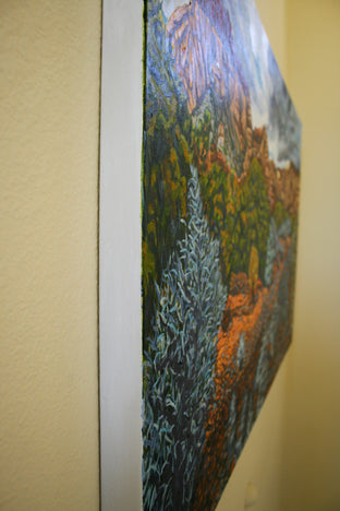 Winter Storm Over Red Rock by Crystal DiPietro |  Side View of Artwork 