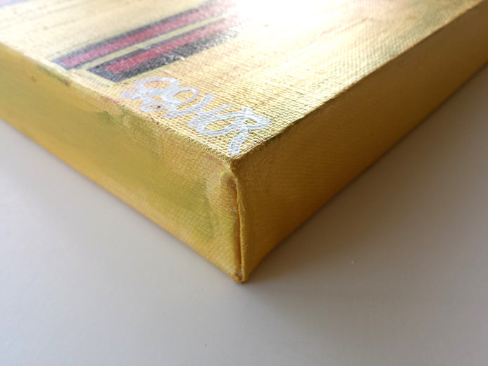 Four Horses by Jessica JH Roller |  Side View of Artwork 