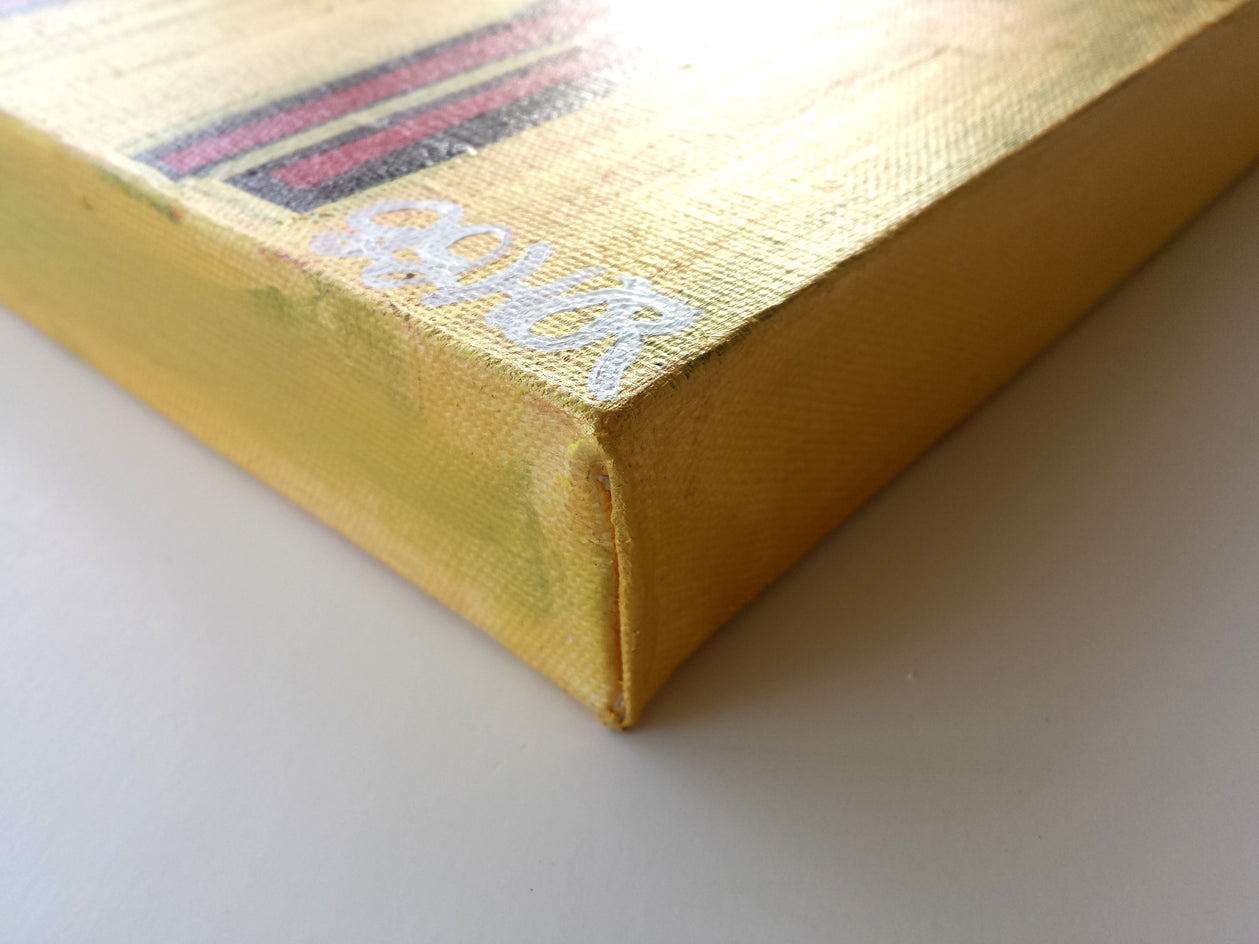 Four Horses by Jessica JH Roller |  Side View of Artwork 