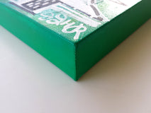 Original art for sale at UGallery.com | Fox in the Neighborhood by Jessica JH Roller | $675 | acrylic painting | 16' h x 20' w | thumbnail 2