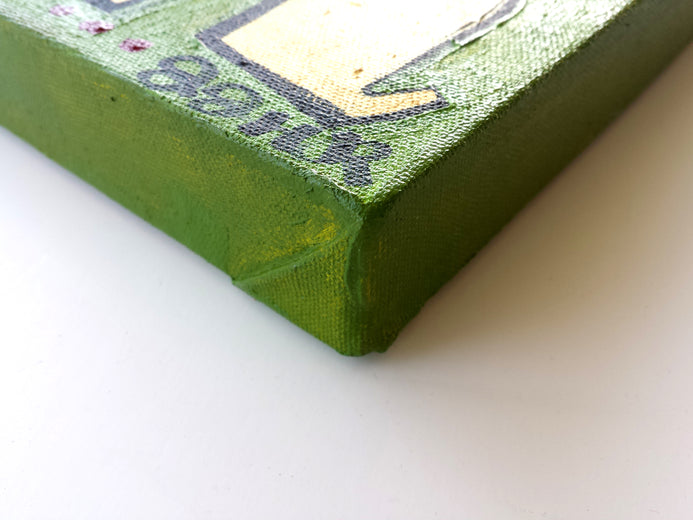 Cat and Pug by Jessica JH Roller |  Side View of Artwork 