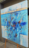 Original art for sale at UGallery.com | I'll Sing You a New World by Cynthia Ligeros | $3,700 | oil painting | 36' h x 36' w | thumbnail 2