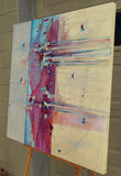 Original art for sale at UGallery.com | See Right Through Me by Cynthia Ligeros | $3,500 | oil painting | 36' h x 36' w | thumbnail 2
