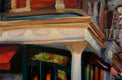 Original art for sale at UGallery.com | Sidewalk Cafe in Greenwich Village by Jonelle Summerfield | $550 | oil painting | 16' h x 20' w | thumbnail 2