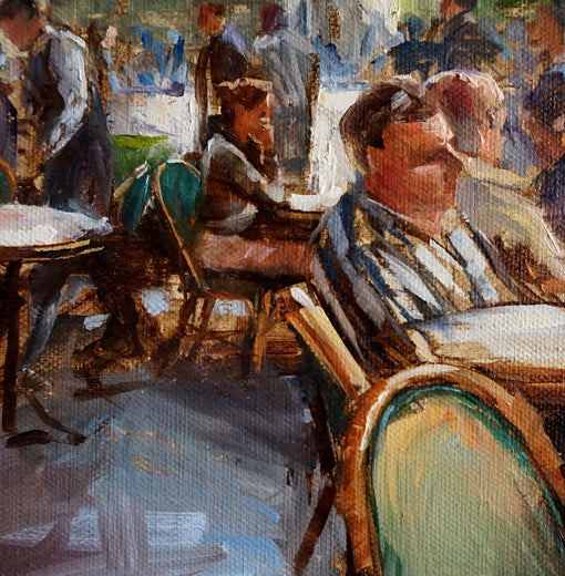 Sidewalk Cafe in Paris III by Jonelle Summerfield |  Artwork Main Image 