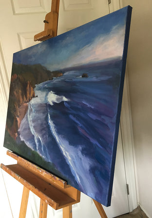 Big Sur by Claudia Verciani |  Side View of Artwork 