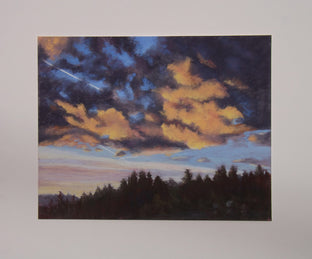 Sierra Sunset by Patricia Prendergast |  Side View of Artwork 