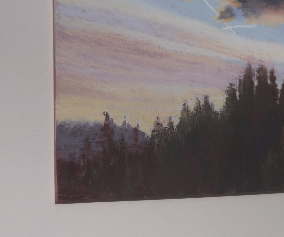 Sierra Sunset by Patricia Prendergast |  Closeup View of Artwork 