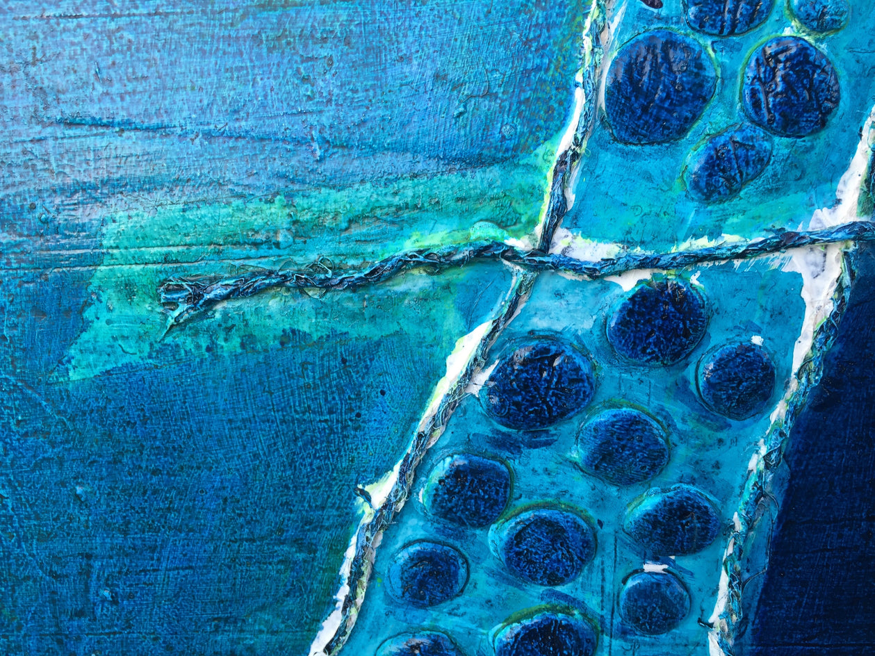 Silk Road II by Pat Forbes |  Closeup View of Artwork 