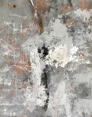 Original art for sale at UGallery.com | Arrangement in Silver and Gray by Maya Malioutina | $1,625 | mixed media artwork | 30' h x 24' w | photo 4