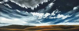 Original art for sale at UGallery.com | Silver Lining IV by Mandy Main | $1,225 | oil painting | 16' h x 40' w | photo 1