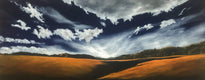Original art for sale at UGallery.com | Silver Lining IX by Mandy Main | $1,275 | oil painting | 16' h x 40' w | thumbnail 1