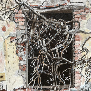 Casa con Glicine Secco by Simone Giaiacopi |   Closeup View of Artwork 