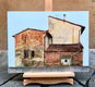 Original art for sale at UGallery.com | Casa di Mattoni Rossi by Simone Giaiacopi | $1,800 | oil painting | 18.9' h x 24.8' w | thumbnail 3