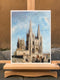 Original art for sale at UGallery.com | La Cattedrale di Burgos by Simone Giaiacopi | $750 | oil painting | 15.7' h x 11.8' w | thumbnail 3