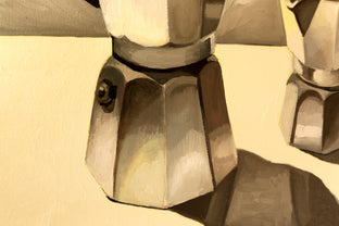 Original art for sale at UGallery.com | Simple Espresso by Rachel Srinivasan | $600 | oil painting | 20' h x 20' w | photo 4