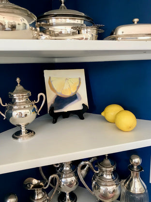 Single Lemon Wedge by Malia Pettit |  Context View of Artwork 