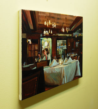 Waiting by Onelio Marrero |  Side View of Artwork 