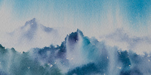 Mountain Reverie Series 1 by Siyuan Ma |  Side View of Artwork 