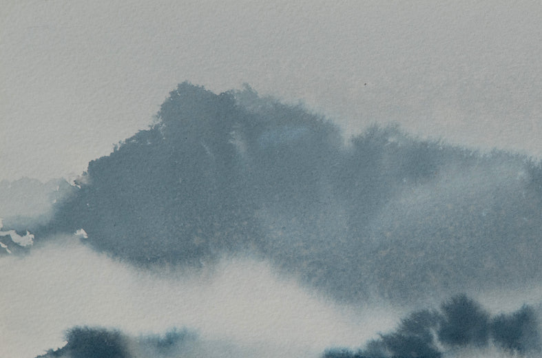Mountain Reverie Series 11 by Siyuan Ma |   Closeup View of Artwork 