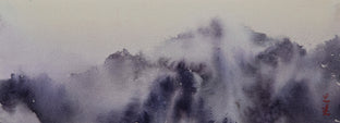 Original art for sale at UGallery.com | Mountain Reverie Series 12 by Siyuan Ma | $275 | watercolor painting | 4.5' h x 12' w | photo 1