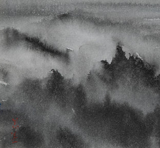 Original art for sale at UGallery.com | Mountain Reverie Series 14 by Siyuan Ma | $275 | watercolor painting | 6' h x 9' w | photo 4