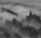 Original art for sale at UGallery.com | Mountain Reverie Series 14 by Siyuan Ma | $275 | watercolor painting | 6' h x 9' w | thumbnail 4