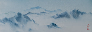 Original art for sale at UGallery.com | Mountain Reverie Series 3 by Siyuan Ma | $275 | watercolor painting | 4.3' h x 12' w | photo 1