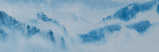 Original art for sale at UGallery.com | Mountain Reverie Series 6 by Siyuan Ma | $275 | watercolor painting | 4.7' h x 12' w | photo 4