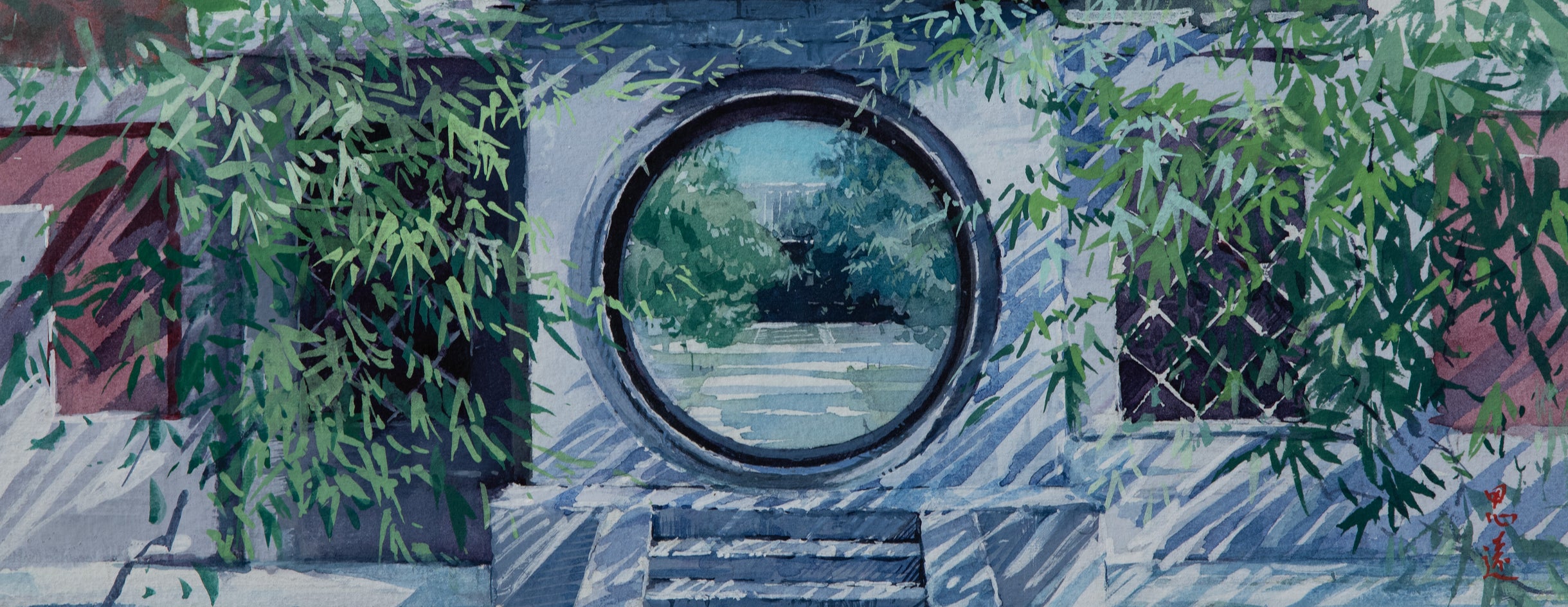 Watercolor Impressions of Chinese Architecture 12 by Siyuan Ma |  Artwork Main Image 