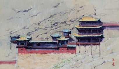 Watercolor Impressions of Chinese Architecture 15 by Siyuan Ma | Artwork Main Image