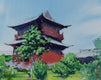 Original art for sale at UGallery.com | Watercolor Impressions of Chinese Architecture 7 by Siyuan Ma | $275 | watercolor painting | 7.5' h x 14' w | thumbnail 4