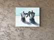 Original art for sale at UGallery.com | Sky Coffee by Rachel Srinivasan | $450 | oil painting | 16' h x 20' w | thumbnail 3